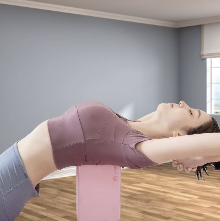 Pilates Yoga Or - Brique de Yoga en mousse EVA
