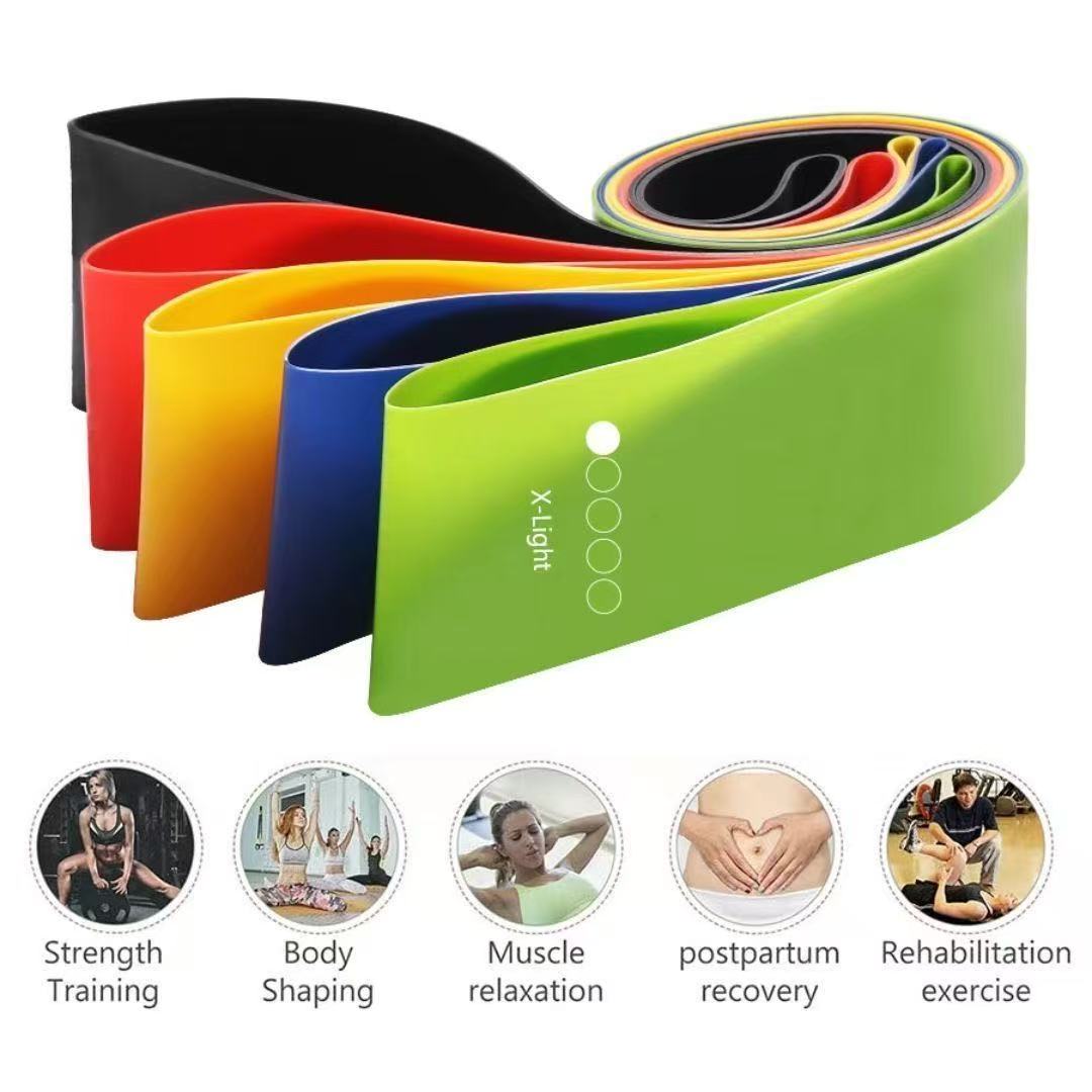 Pilates Yoga Or - Bandes de résistance. Bande élastique, bandes