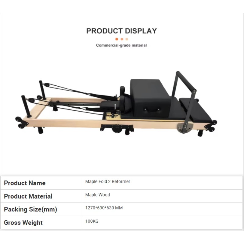 Reformer de Pilates pliable et - Pilates & Yoga Unleashed Studio avis et prix