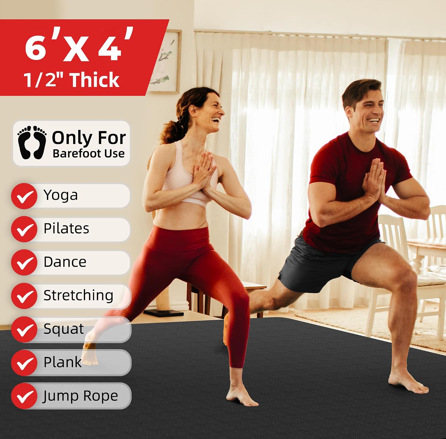 Tapis de yoga extra large 72x4 - Pilates Yoga Or avis et prix