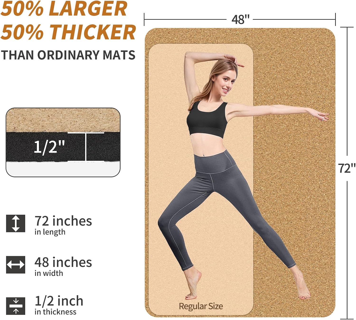 Tapis de yoga en liège naturel - Pilates Yoga Or avis et prix