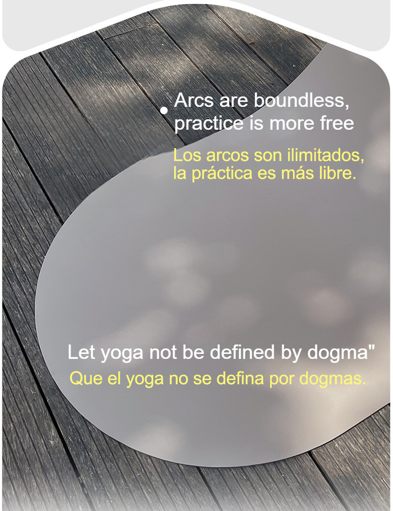 Tapis de yoga ovale en caoutch - Pilates Yoga Or avis et prix