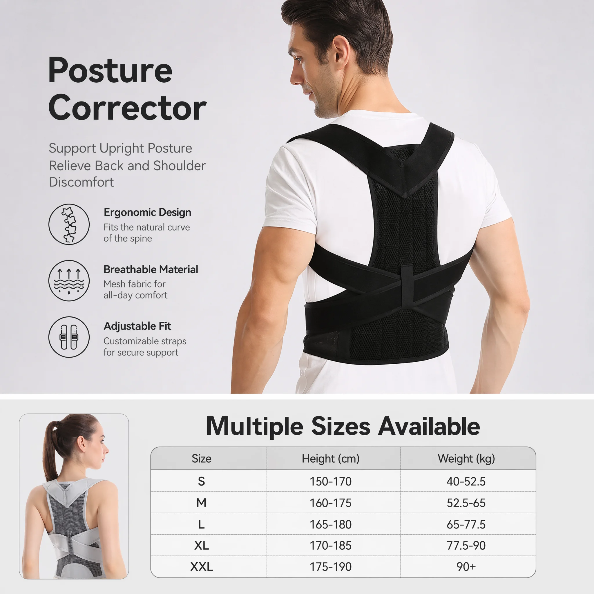 Nouvelle conception de ceintur - Posture Pole Corrector avis et prix