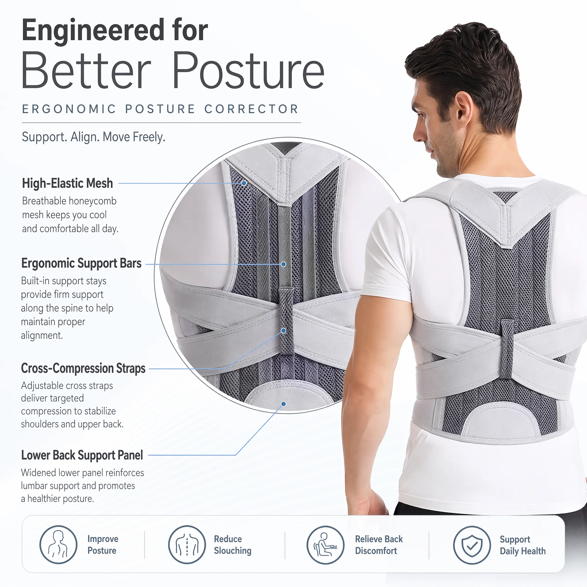 Correcteur de posture réglable - Posture Pole Corrector avis et prix